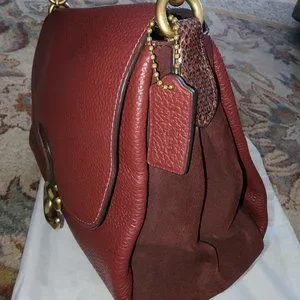 Beautiful Coach May Shoulderbag with Snakeskin detail 4612